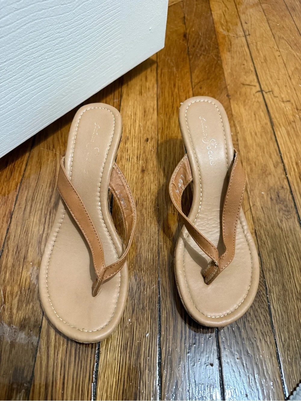 Women’s Tan Thong Sandals — Casual Everyday Flip-Flops